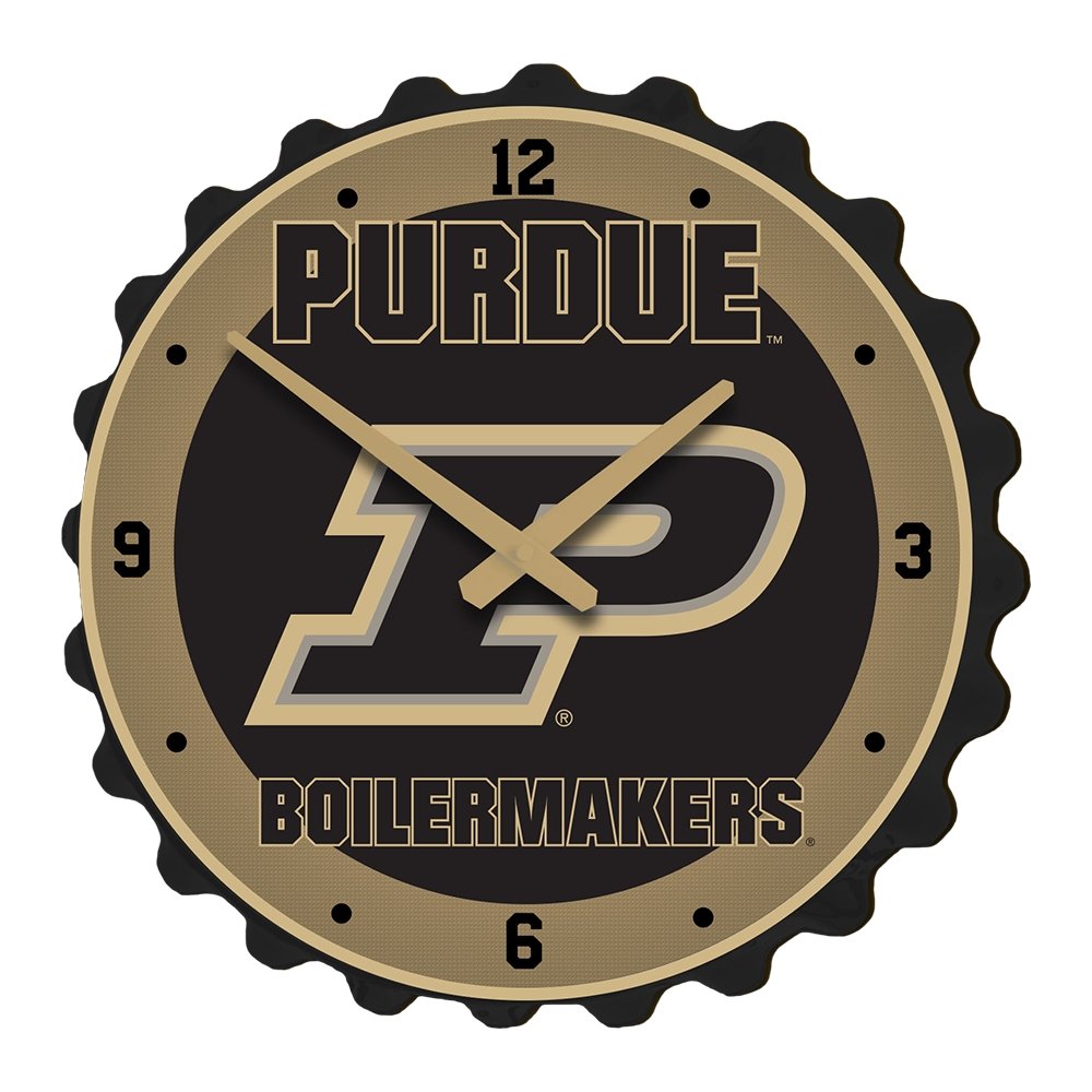 Purdue Boilermakers: Bottle Cap Wall Clock - The Fan-Brand