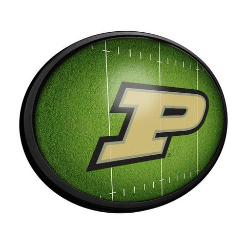 Purdue Boilermakers: On the 50 - Oval Slimline Lighted Wall Sign - The Fan-Brand