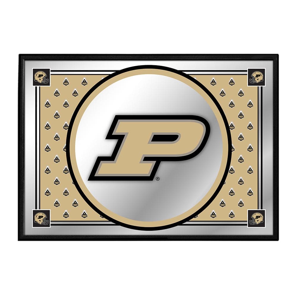 Purdue Boilermakers: Team Spirit - Framed Mirrored Wall Sign - The Fan-Brand