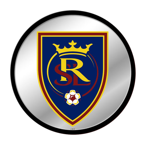 Real Salt Lake: Modern Disc Mirrored Wall Sign - The Fan-Brand