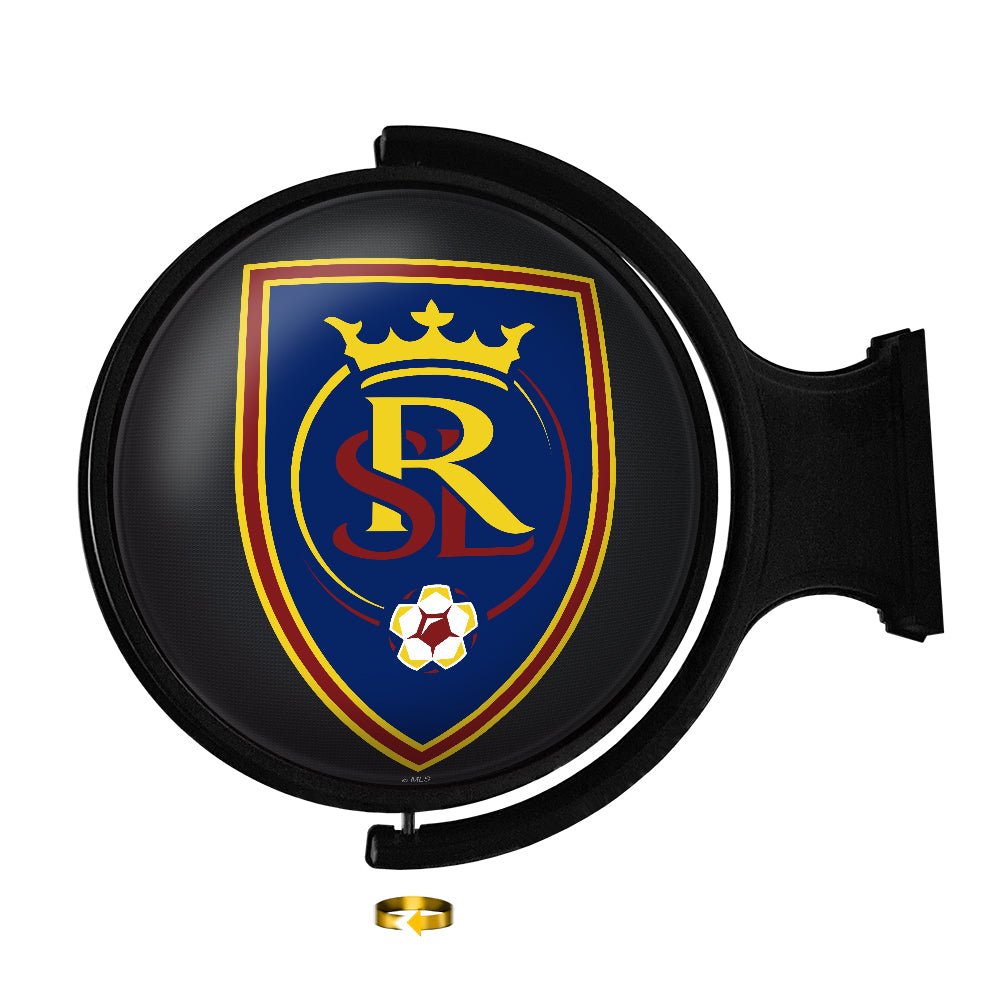 Real Salt Lake: Original Round Rotating Lighted Wall Sign - The Fan-Brand