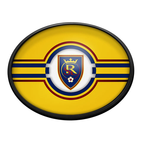 Real Salt Lake: Oval Slimline Lighted Wall Sign - The Fan-Brand