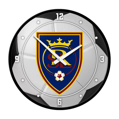 Real Salt Lake: Soccer Ball - Modern Disc Wall Clock - The Fan-Brand