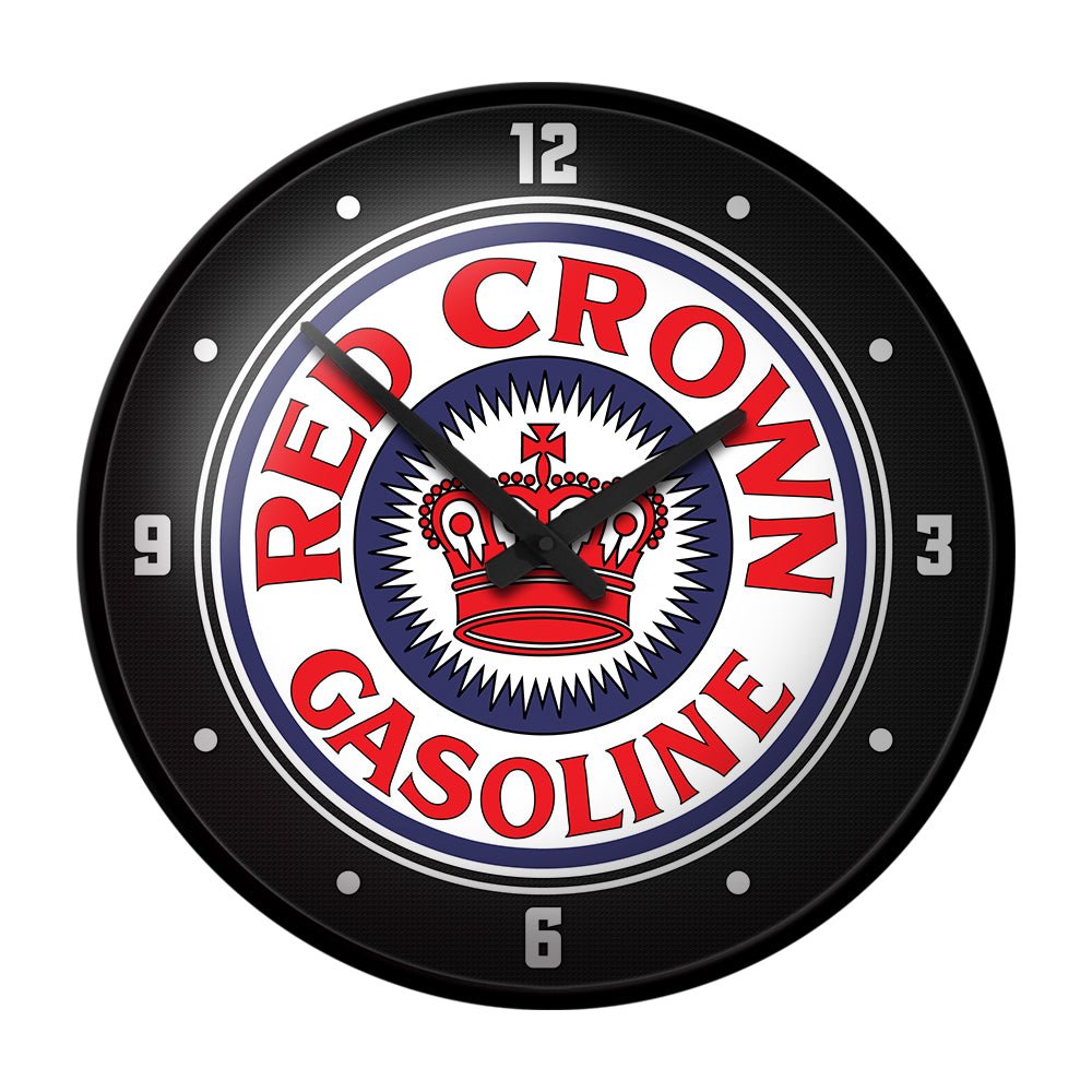Red Crown - Modern Disc Wall Clock - The Fan-Brand
