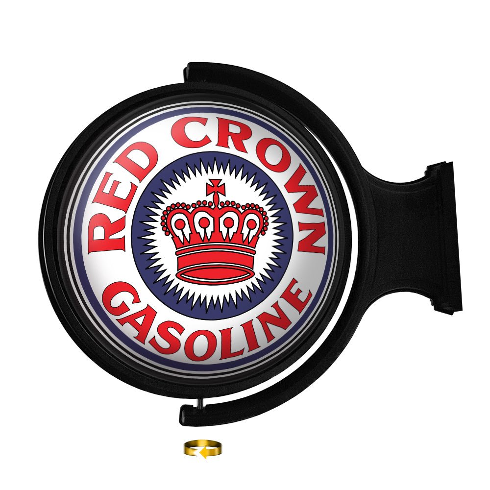 Red Crown: Original Round Rotating Lighted Wall Sign - The Fan-Brand