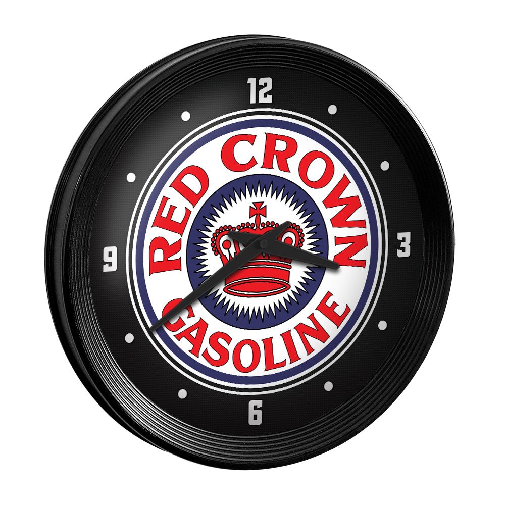 Red Crown: Ribbed Frame Wall Clock - The Fan-Brand