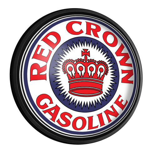 Red Crown: Round Slimline Lighted Wall Sign - The Fan-Brand