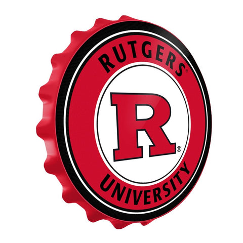Rutgers Scarlet Knights: Bottle Cap Wall Sign - The Fan-Brand