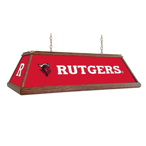 Rutgers Scarlet Knights: Premium Wood Pool Table Light - The Fan-Brand