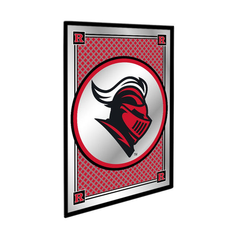 Rutgers Scarlet Knights: Team Spirit, Mascot - Framed Mirrored Wall Sign - The Fan-Brand