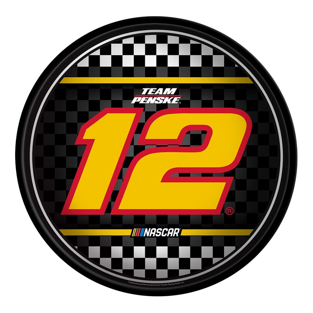 Ryan Blaney: Checkered Flag - Modern Disc Wall Sign - The Fan-Brand