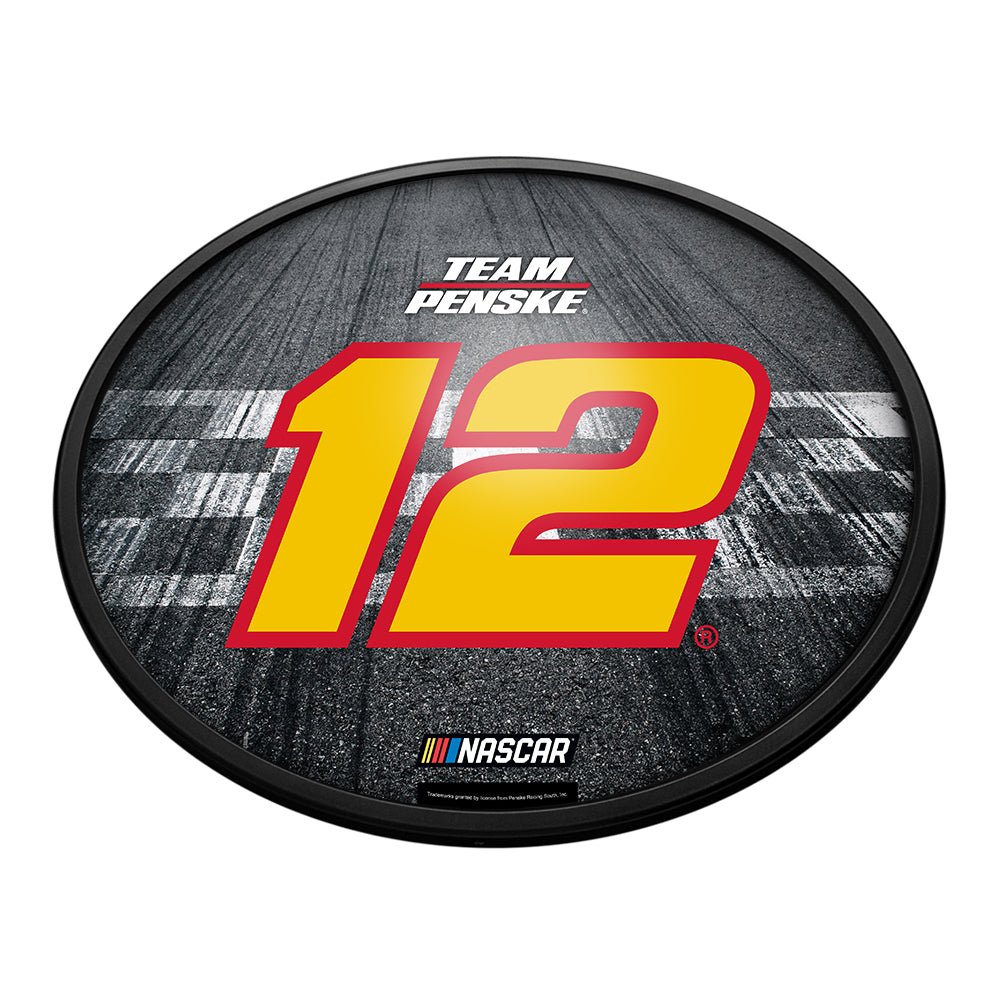 Ryan Blaney: Finish Line - Oval Slimline Lighted Wall Sign - The Fan-Brand