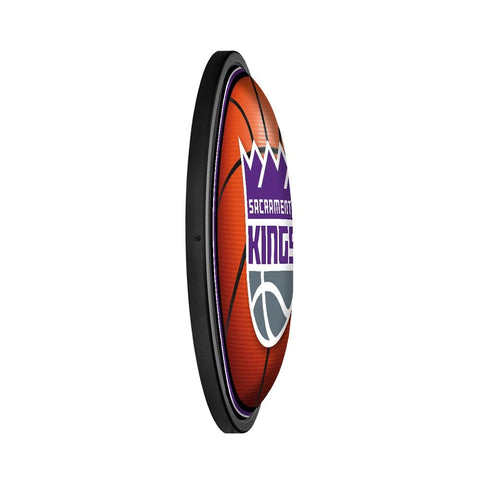 Sacramento Kings: Basketball - Round Slimline Lighted Wall Sign - The Fan-Brand