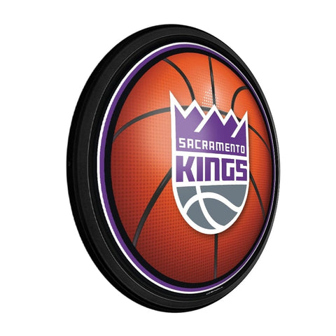 Sacramento Kings: Basketball - Round Slimline Lighted Wall Sign - The Fan-Brand