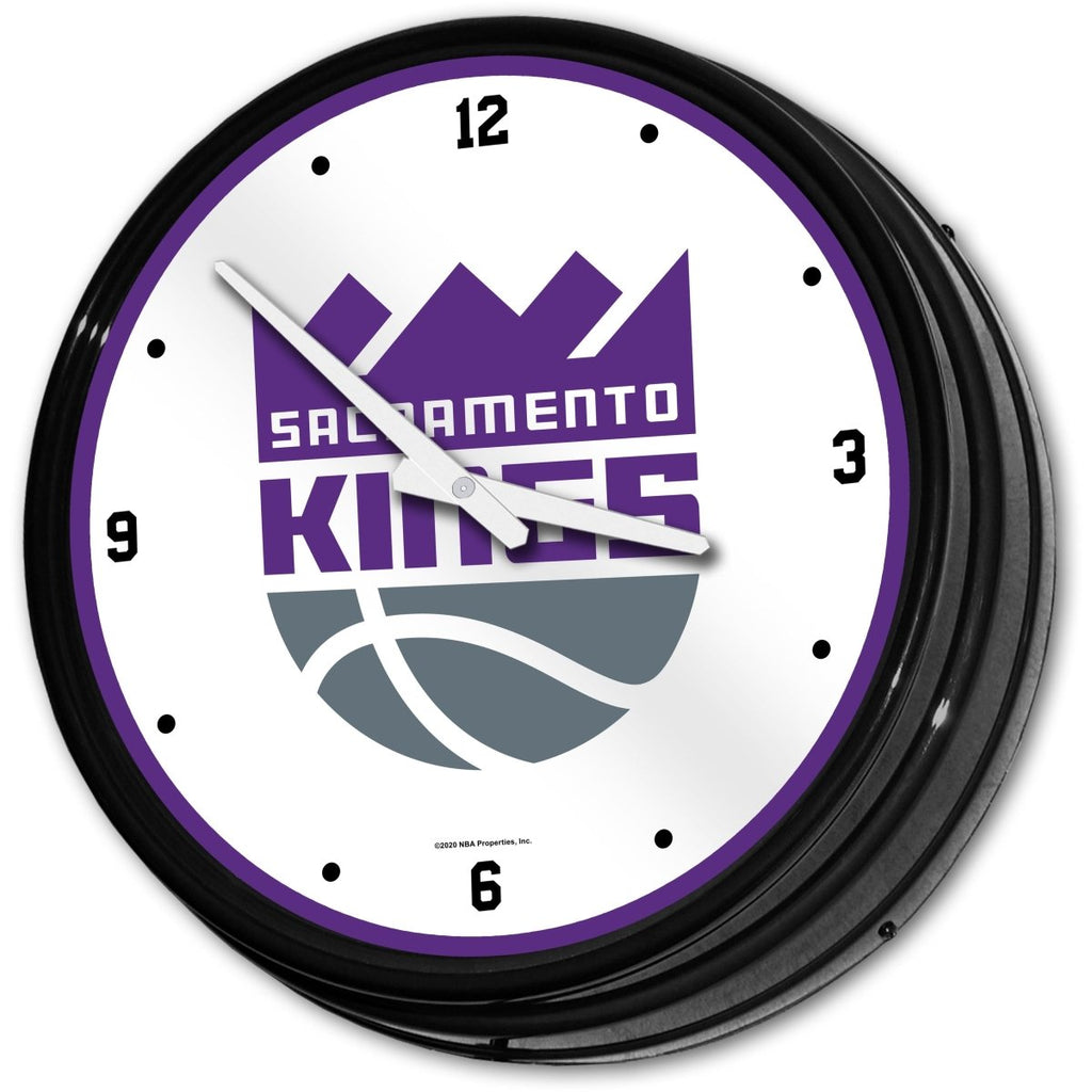 Sacramento Kings: Retro Lighted Wall Clock - The Fan-Brand