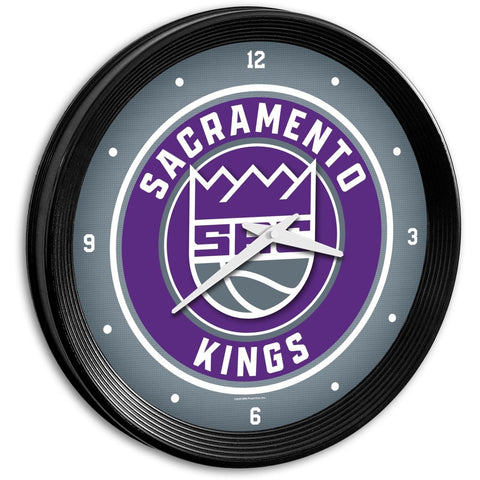 Sacramento Kings: Ribbed Frame Wall Clock - The Fan-Brand