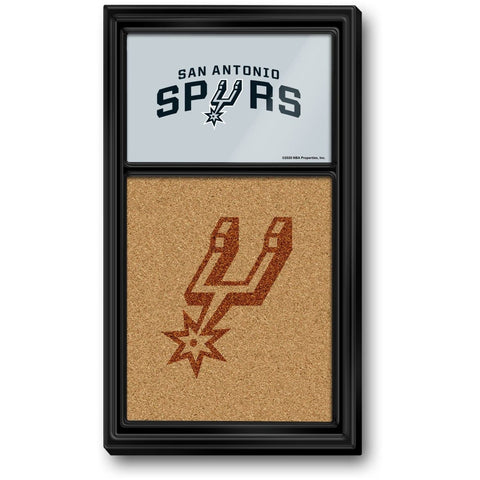 San Antonio Spurs: Dual Logo - Cork Note Board - The Fan-Brand