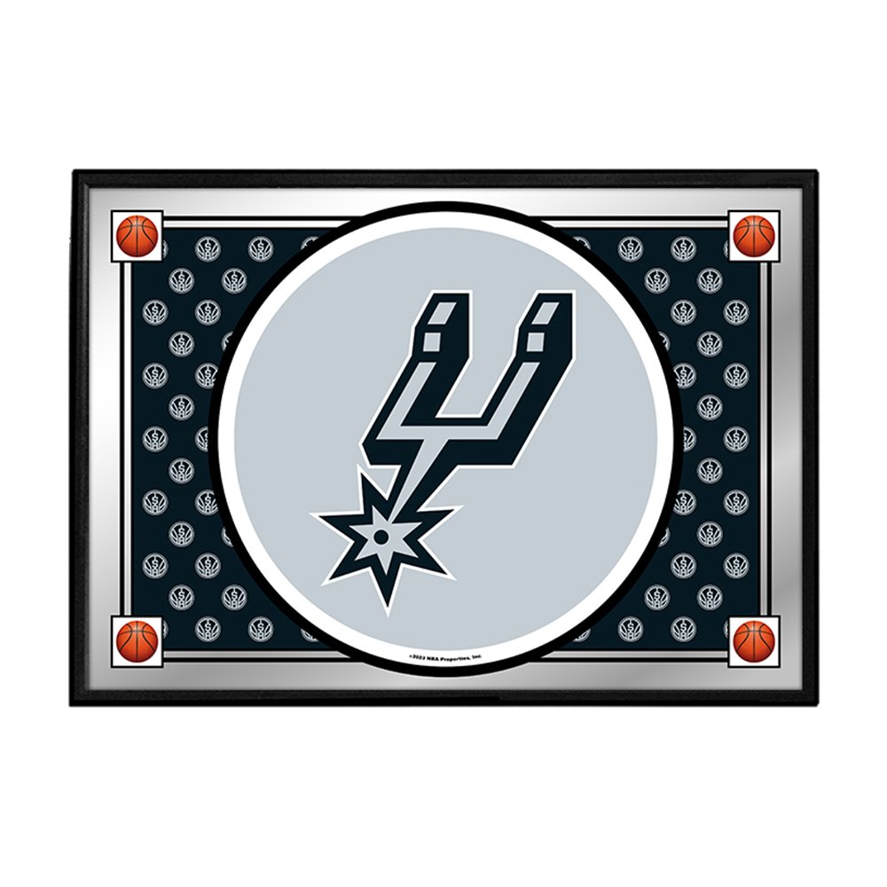San Antonio Spurs: Team Spirit - Framed Mirrored Wall Sign - The Fan-Brand
