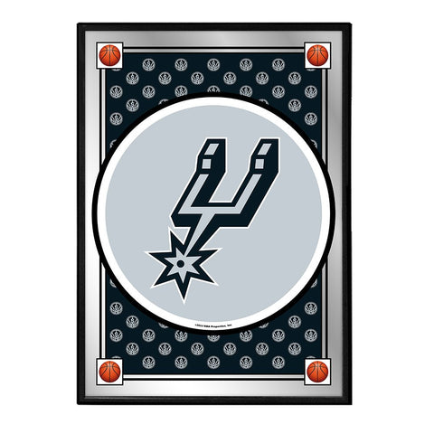 San Antonio Spurs: Team Spirit - Framed Mirrored Wall Sign - The Fan-Brand