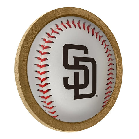 San Diego Padres: Barrel Framed Lighted Wall Sign - The Fan-Brand