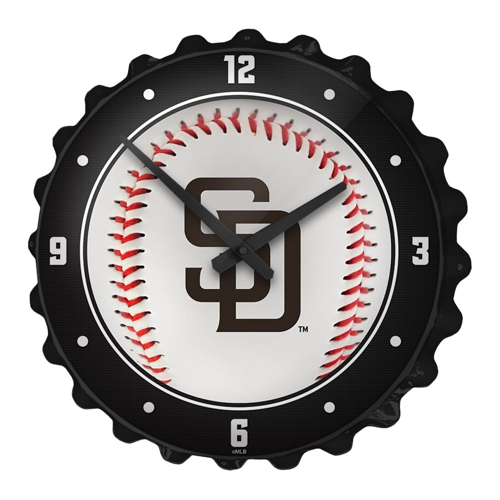 San Diego Padres: Baseball - Bottle Cap Wall Clock - The Fan-Brand