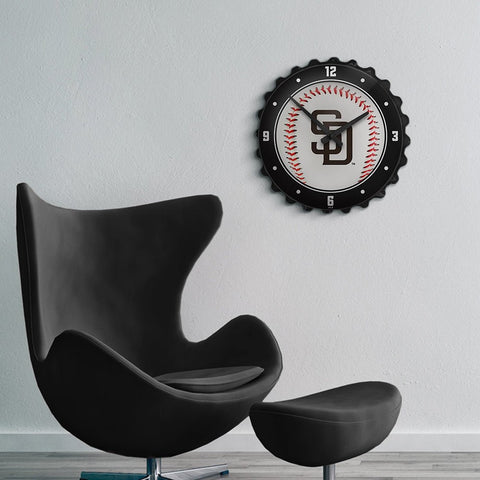 San Diego Padres: Baseball - Bottle Cap Wall Clock - The Fan-Brand