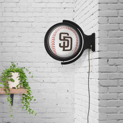 San Diego Padres: Baseball - Original Round Rotating Lighted Wall Sign - The Fan-Brand