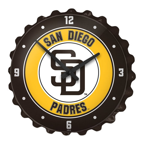 San Diego Padres: Bottle Cap Wall Clock - The Fan-Brand