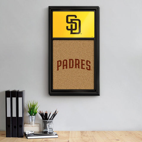 San Diego Padres: Dual Logo - Cork Note Board - The Fan-Brand