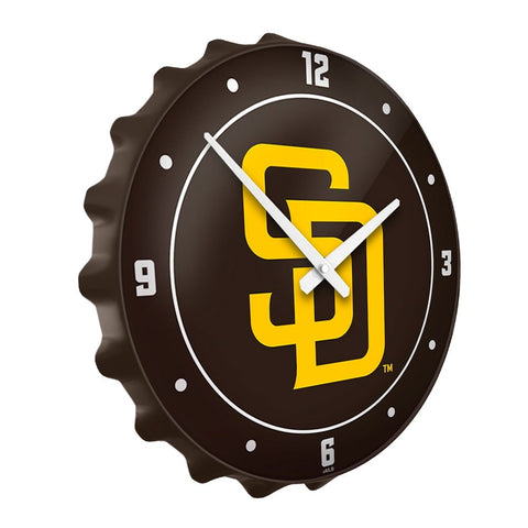 San Diego Padres: Logo - Bottle Cap Wall Clock - The Fan-Brand