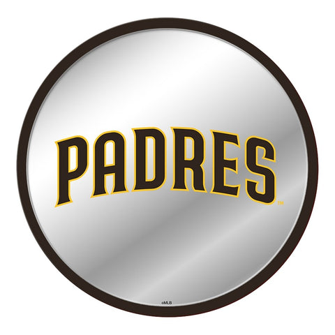 San Diego Padres: Logo - Modern Disc Mirrored Wall Sign - The Fan-Brand