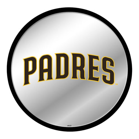 San Diego Padres: Logo - Modern Disc Mirrored Wall Sign - The Fan-Brand