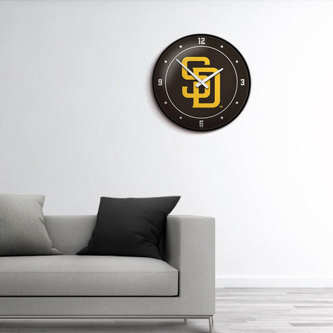 San Diego Padres: Logo - Modern Disc Wall Clock - The Fan-Brand