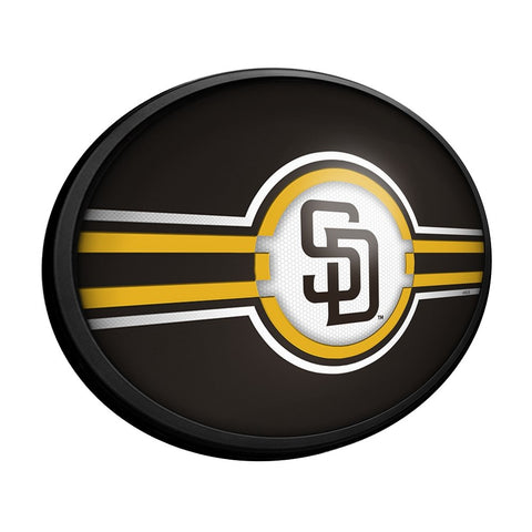 San Diego Padres: Oval Slimline Lighted Wall Sign - The Fan-Brand