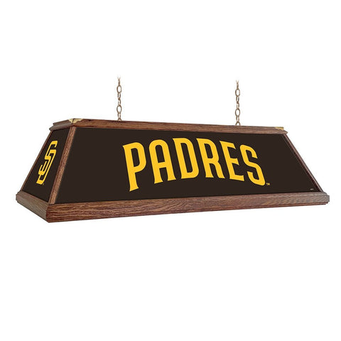 San Diego Padres: Premium Wood Pool Table Light - The Fan-Brand