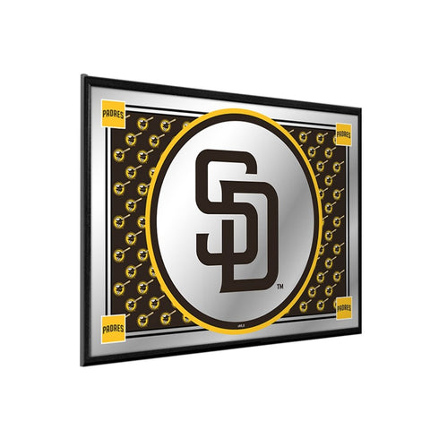 San Diego Padres: Team Spirit - Framed Mirrored Wall Sign - The Fan-Brand