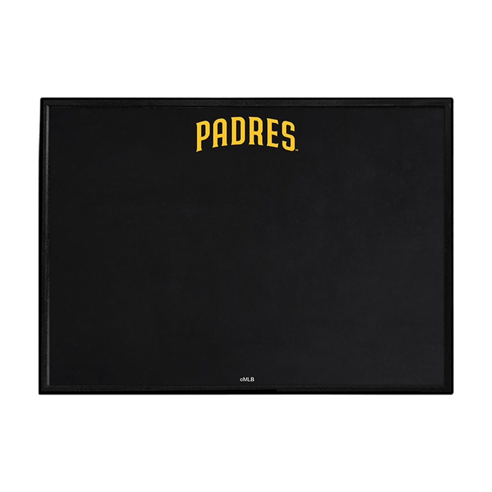 San Diego Padres: Wordmark - Framed Chalkboard - The Fan-Brand