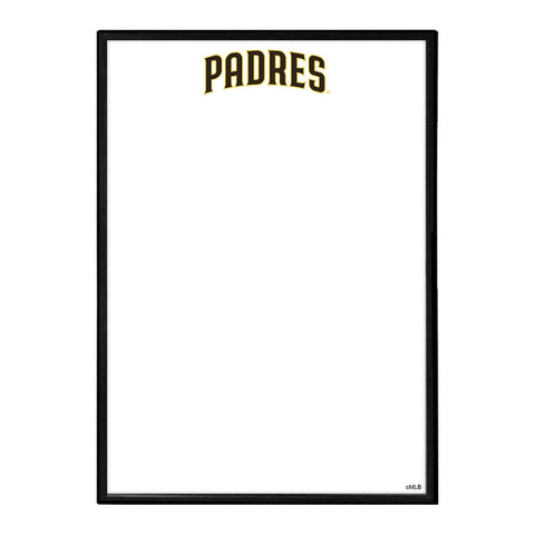 San Diego Padres: Wordmark - Framed Dry Erase Wall Sign - The Fan-Brand