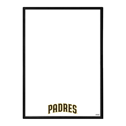 San Diego Padres: Wordmark - Framed Dry Erase Wall Sign - The Fan-Brand