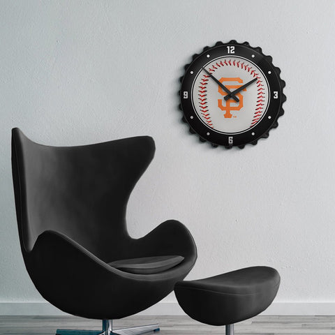 San Francisco Giants: Baseball - Bottle Cap Wall Clock - The Fan-Brand