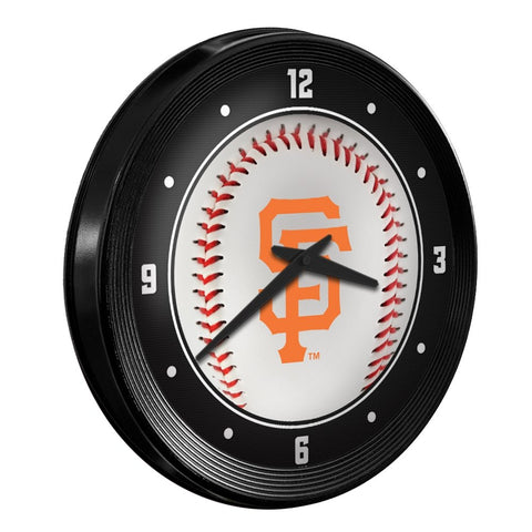 San Francisco Giants: Baseball - Ribbed Frame Wall Clock - The Fan-Brand