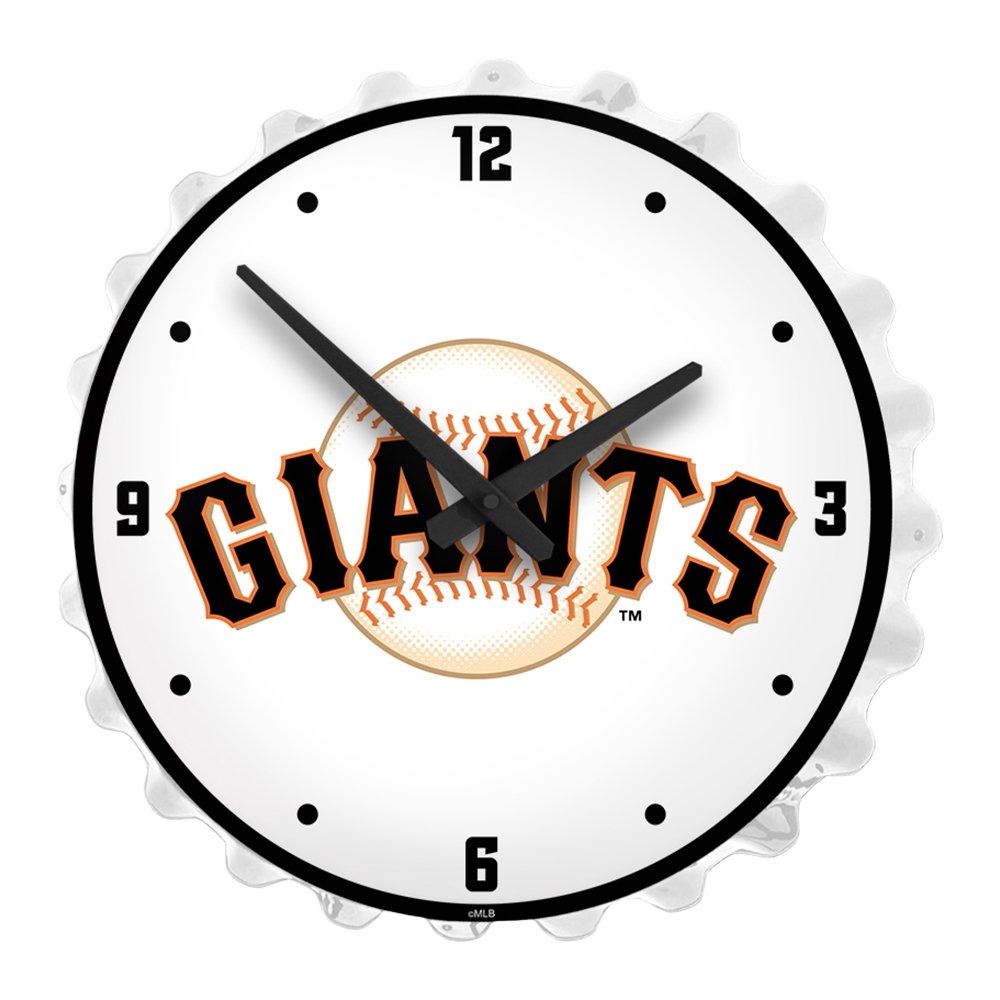 San Francisco Giants: Bottle Cap Lighted Wall Clock - The Fan-Brand