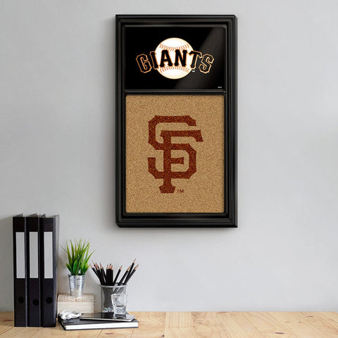 San Francisco Giants: Dual Logo - Cork Note Board - The Fan-Brand