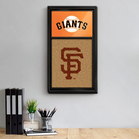 San Francisco Giants: Dual Logo - Cork Note Board - The Fan-Brand