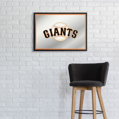 San Francisco Giants: Framed Mirrored Wall Sign - The Fan-Brand