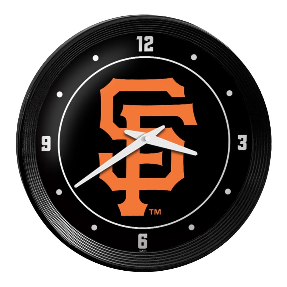 San Francisco Giants: Logo - Ribbed Frame Wall Clock - The Fan-Brand