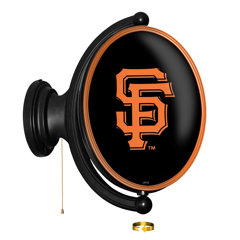San Francisco Giants: Original Oval Rotating Lighted Wall Sign - The Fan-Brand