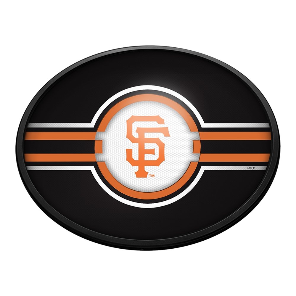 San Francisco Giants: Oval Slimline Lighted Wall Sign - The Fan-Brand