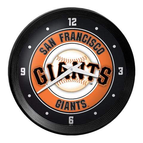 San Francisco Giants: Ribbed Frame Wall Clock - The Fan-Brand
