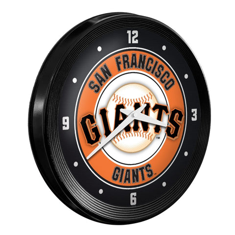 San Francisco Giants: Ribbed Frame Wall Clock - The Fan-Brand